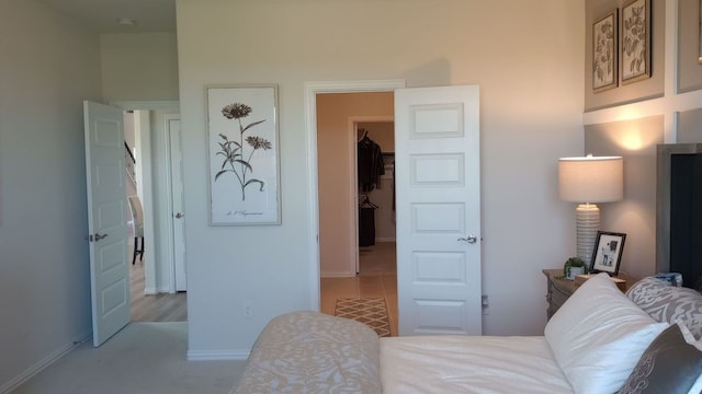 bedroom featuring baseboards