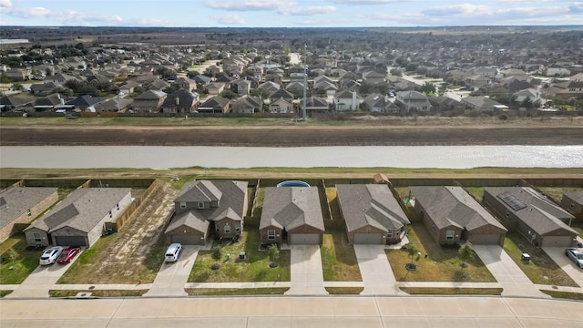 bird's eye view with a residential view