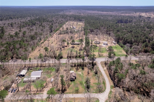 2 Brown Rd, Huntsville, TX 77320 - bird's eye view with a view of trees