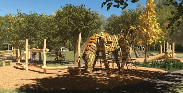 view of communal playground