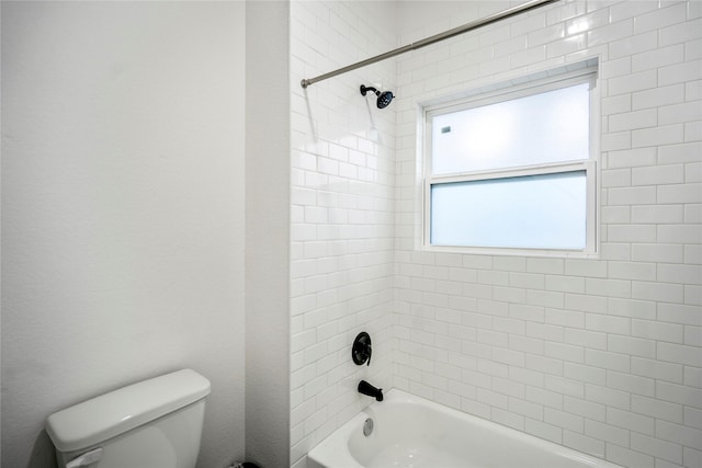 full bath with shower / bathing tub combination and toilet