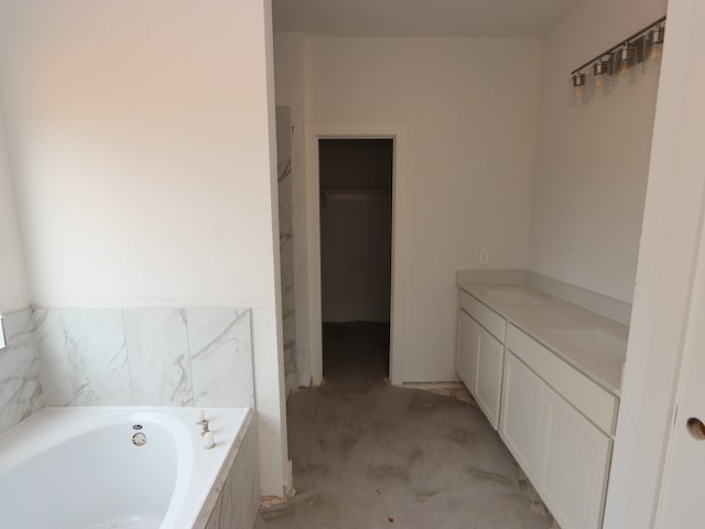 9738 Fuller Frk, Montgomery, TX 77316 - bathroom featuring a garden tub and vanity