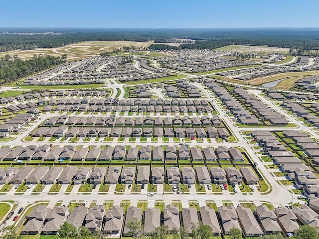 bird's eye view featuring a residential view