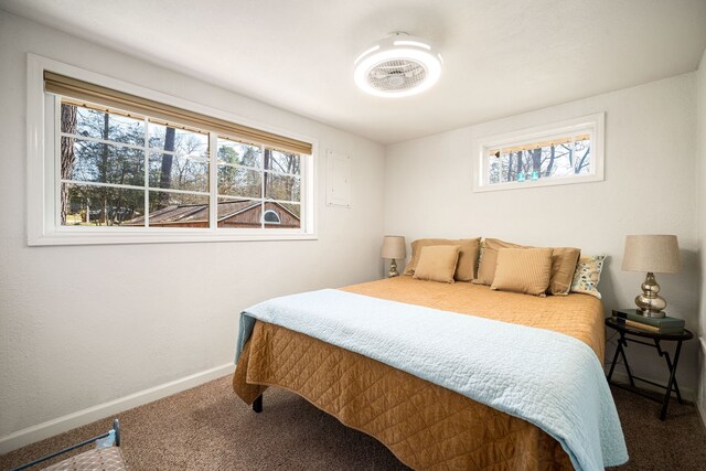653 Terrace Trl, Goodrich, TX 77335 - bedroom featuring carpet flooring and multiple windows
