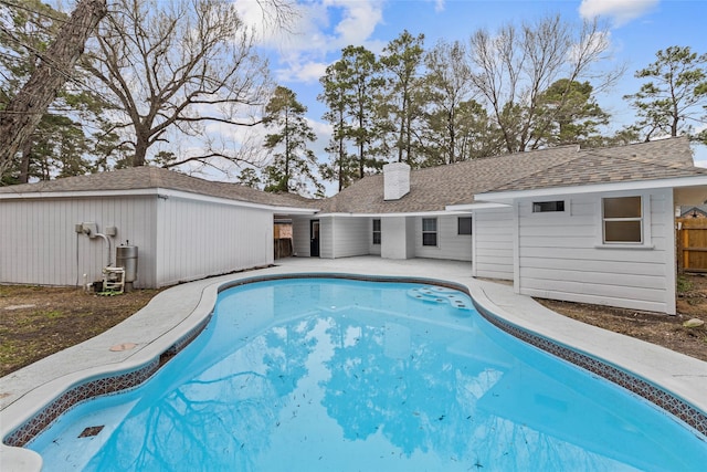 25511 Long Hill Ln, Spring, TX 77373 - pool featuring a patio area and fence