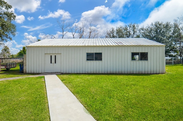 exterior space with fence