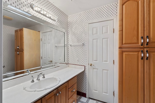 bathroom featuring vanity