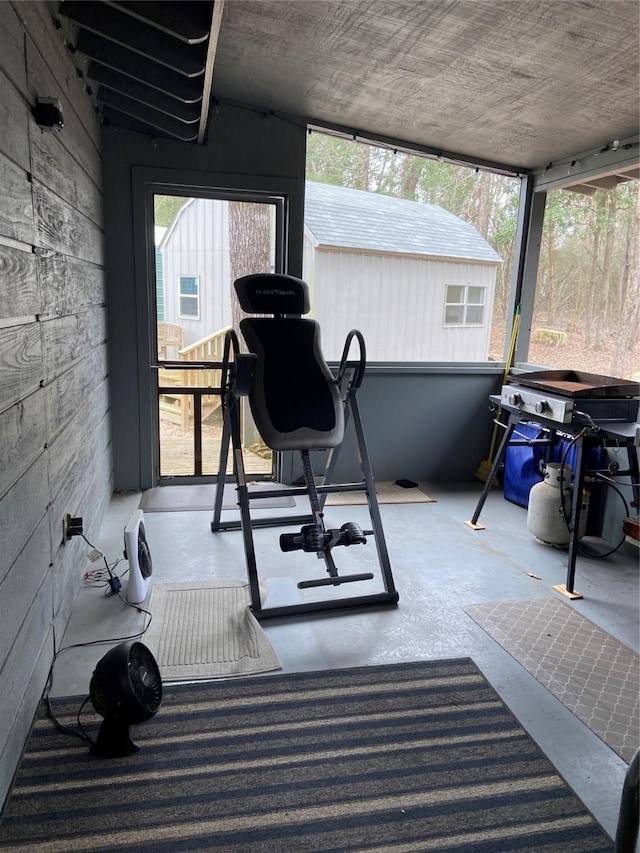 view of workout room