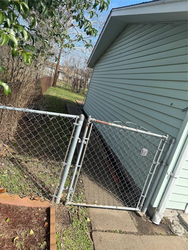 exterior space with fence