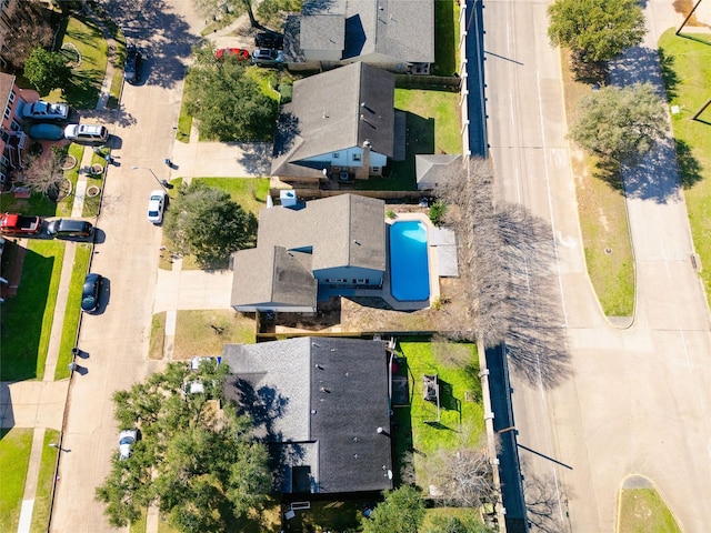 birds eye view of property featuring a residential view