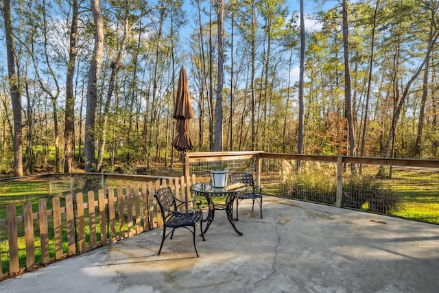 view of patio / terrace with outdoor dining area