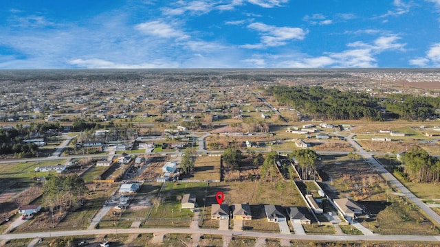 bird's eye view with a residential view