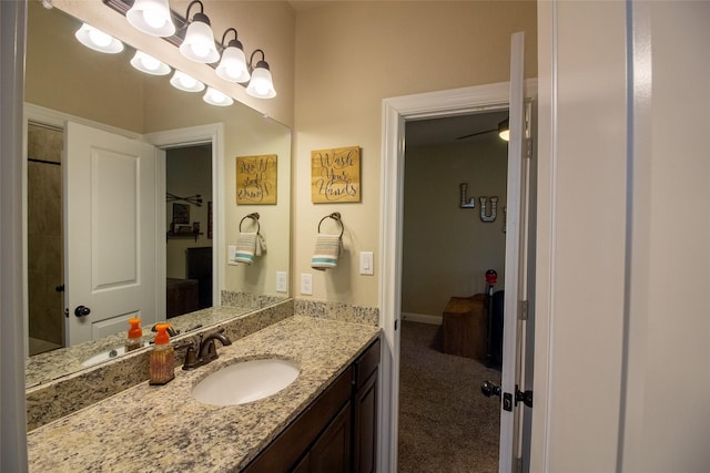 bathroom featuring vanity