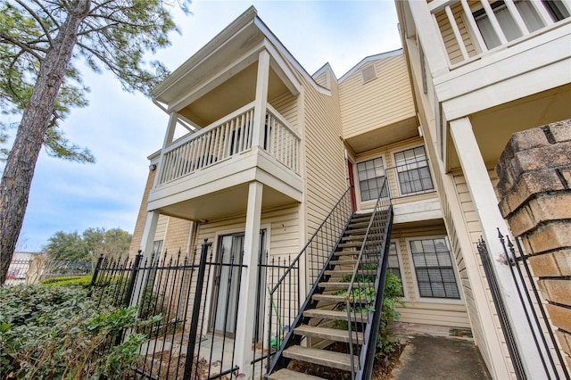 exterior space with a gate and fence