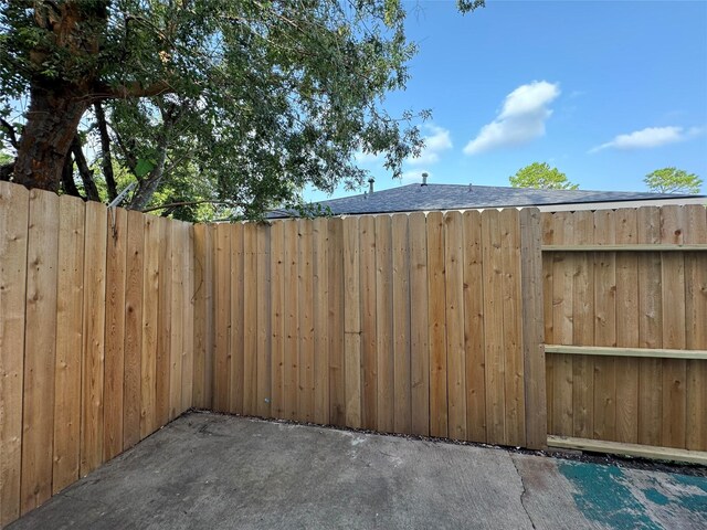 exterior space with fence