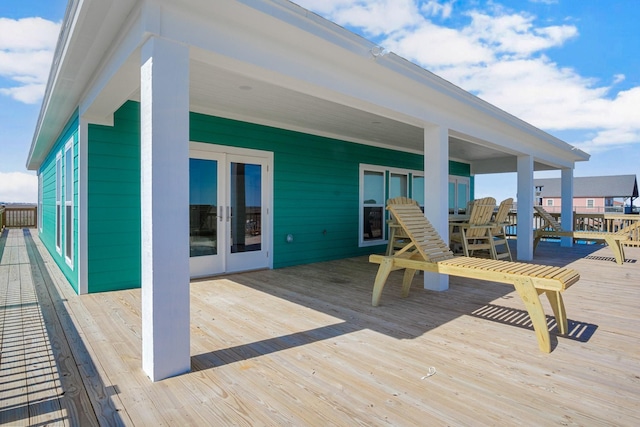12971/2 Mabry St, Gilchrist, TX 77617 - deck with french doors