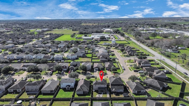 aerial view featuring a residential view