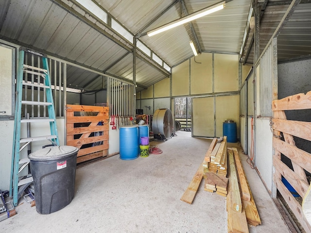 view of stable featuring heating fuel