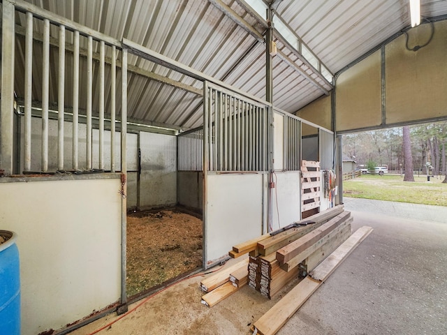 view of horse barn