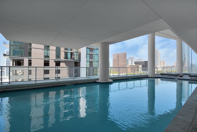 pool featuring a city view