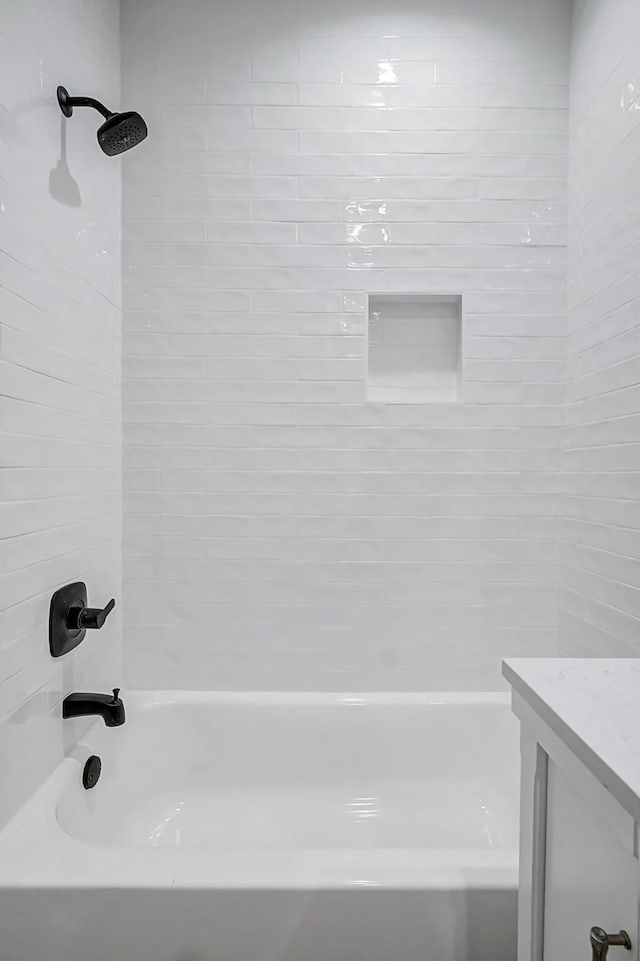 full bath with  shower combination and vanity