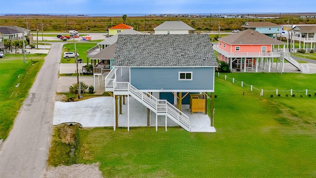 bird's eye view with a residential view