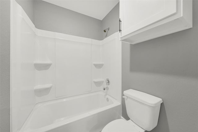 full bath with toilet and shower / bath combination