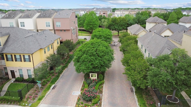 bird's eye view with a residential view