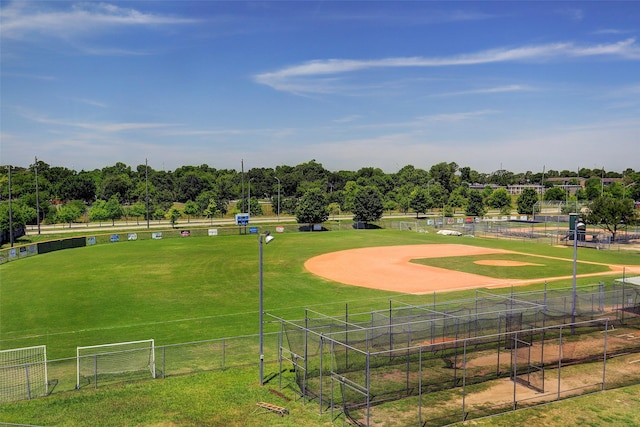 surrounding community with fence