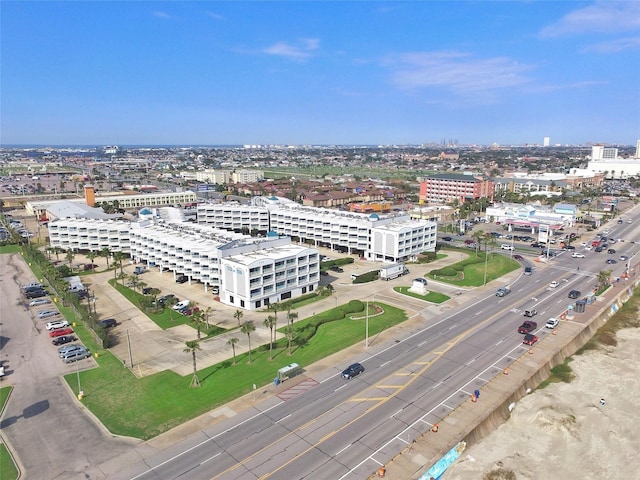 aerial view with a view of city