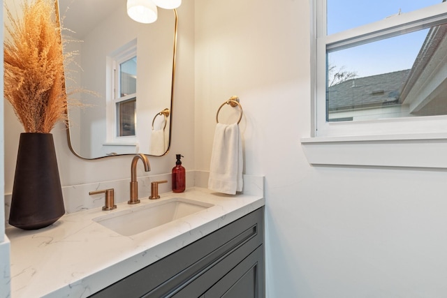 bathroom featuring vanity