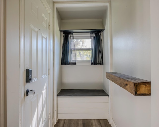 interior space featuring dark wood finished floors