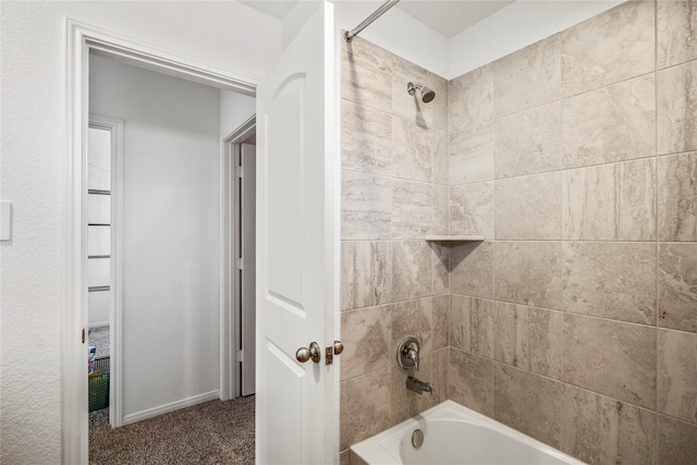 full bathroom featuring washtub / shower combination