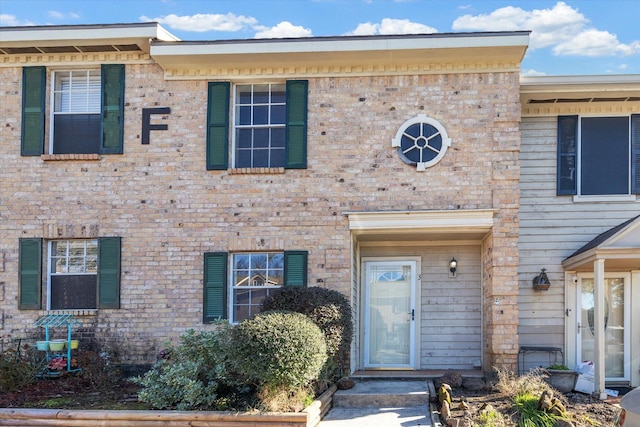 multi unit property with brick siding