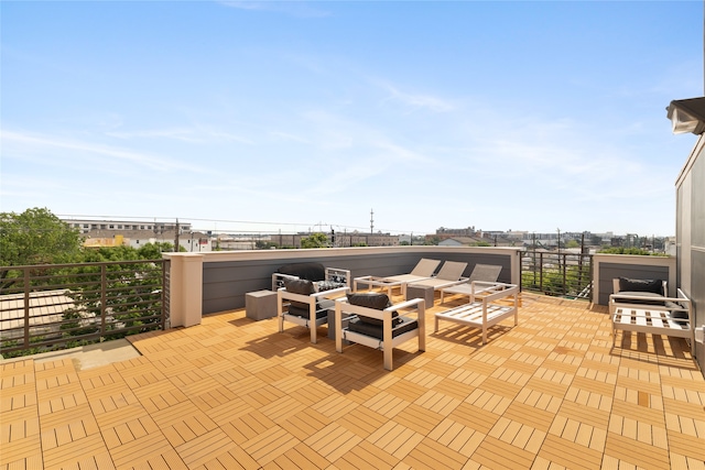 1011 Studemont St Unit 304, Houston, TX 77007 - view of patio / terrace with an outdoor living space