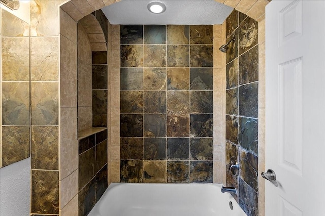 bathroom featuring bathtub / shower combination