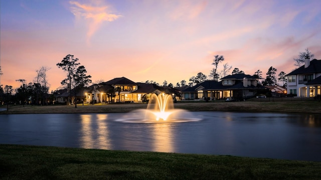 water view with a residential view