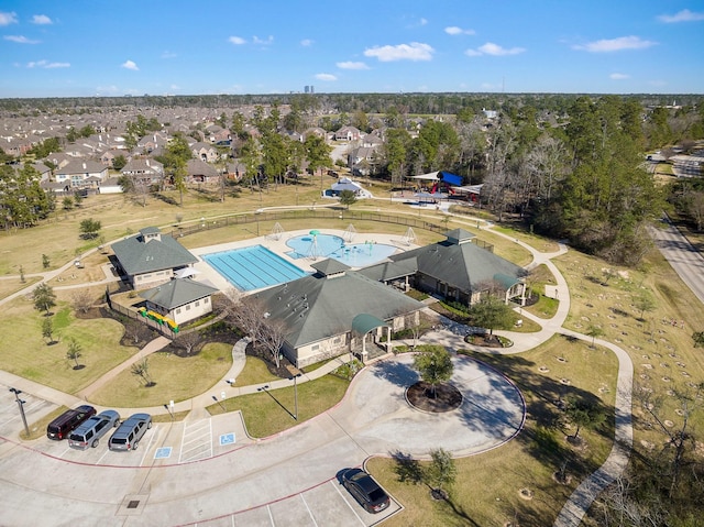 bird's eye view featuring a residential view