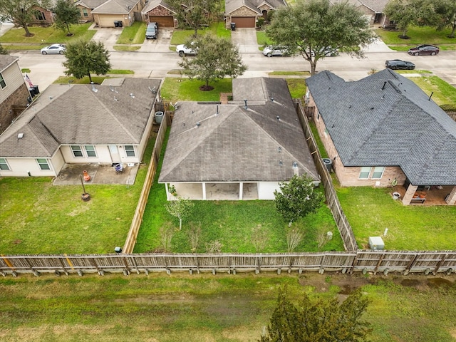 aerial view featuring a residential view