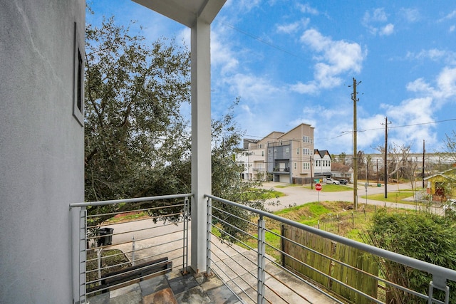 view of balcony