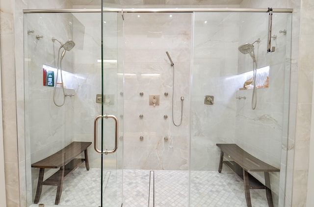 full bath featuring a stall shower