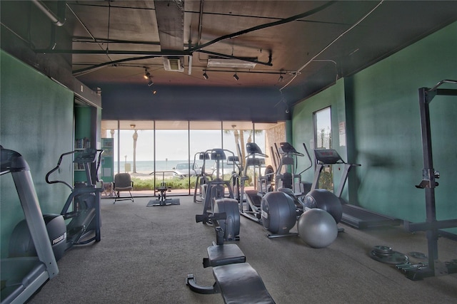 view of exercise room