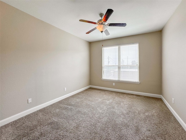 717 Via Lago, Webster, TX 77598 - carpeted spare room with a ceiling fan and baseboards