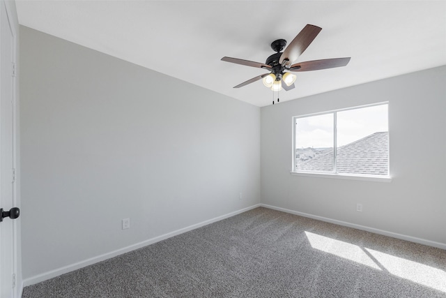14415 Bryce Meadow Ln, Houston, TX 77047 - carpeted spare room featuring baseboards and a ceiling fan