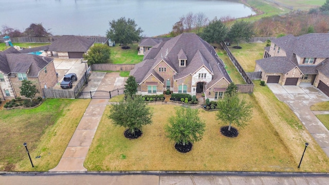 drone / aerial view with a residential view