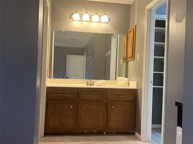 bathroom with vanity