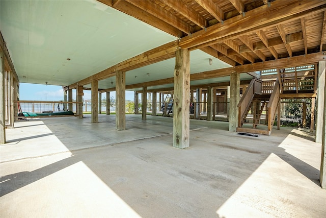 interior space featuring stairs