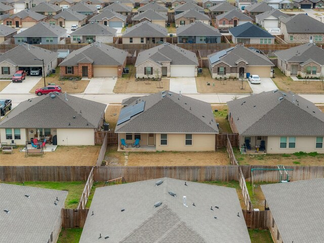 bird's eye view featuring a residential view