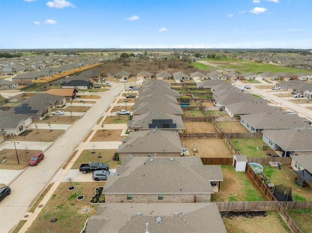 aerial view featuring a residential view