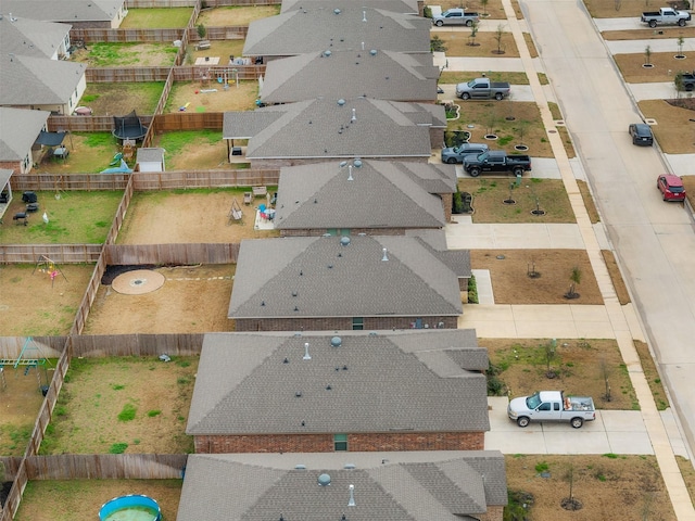 bird's eye view featuring a residential view